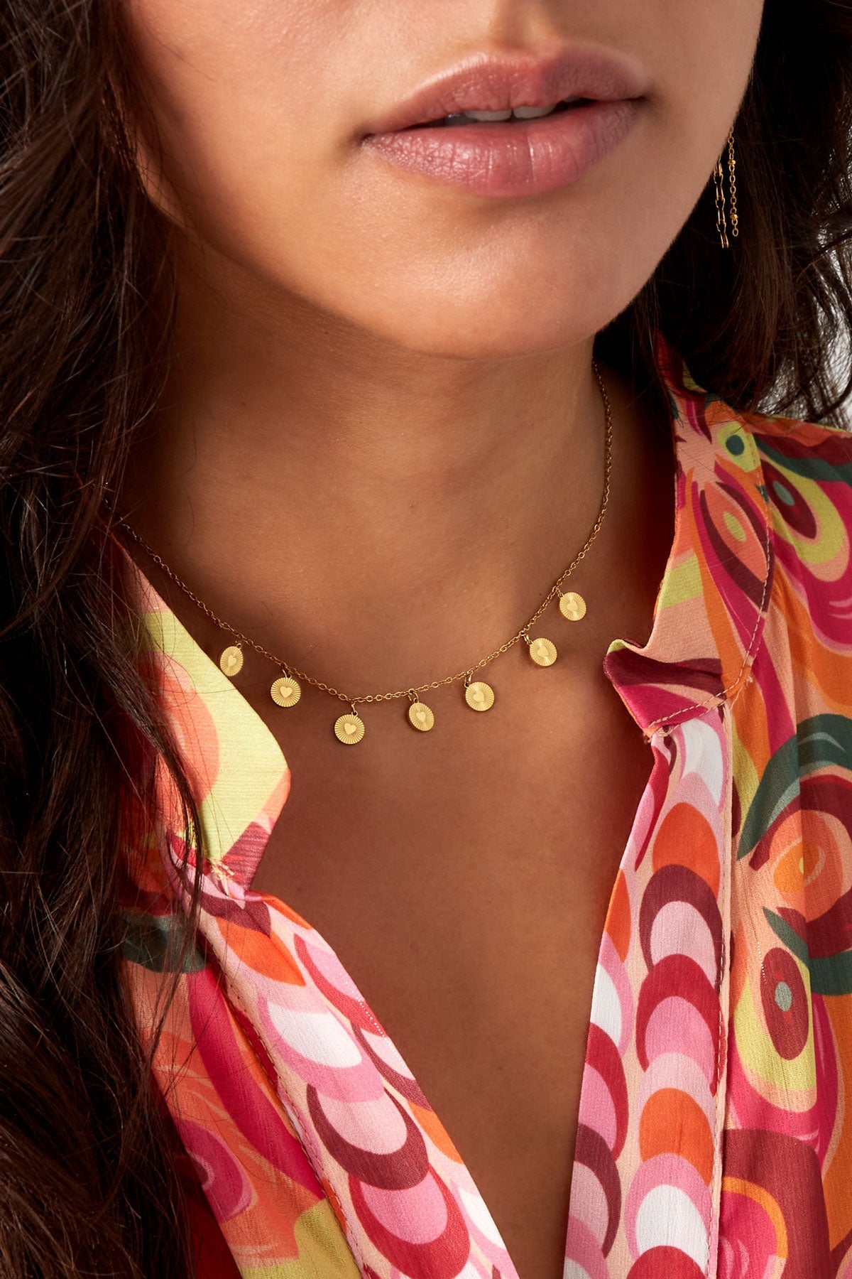 Locked in love ketting - zilver