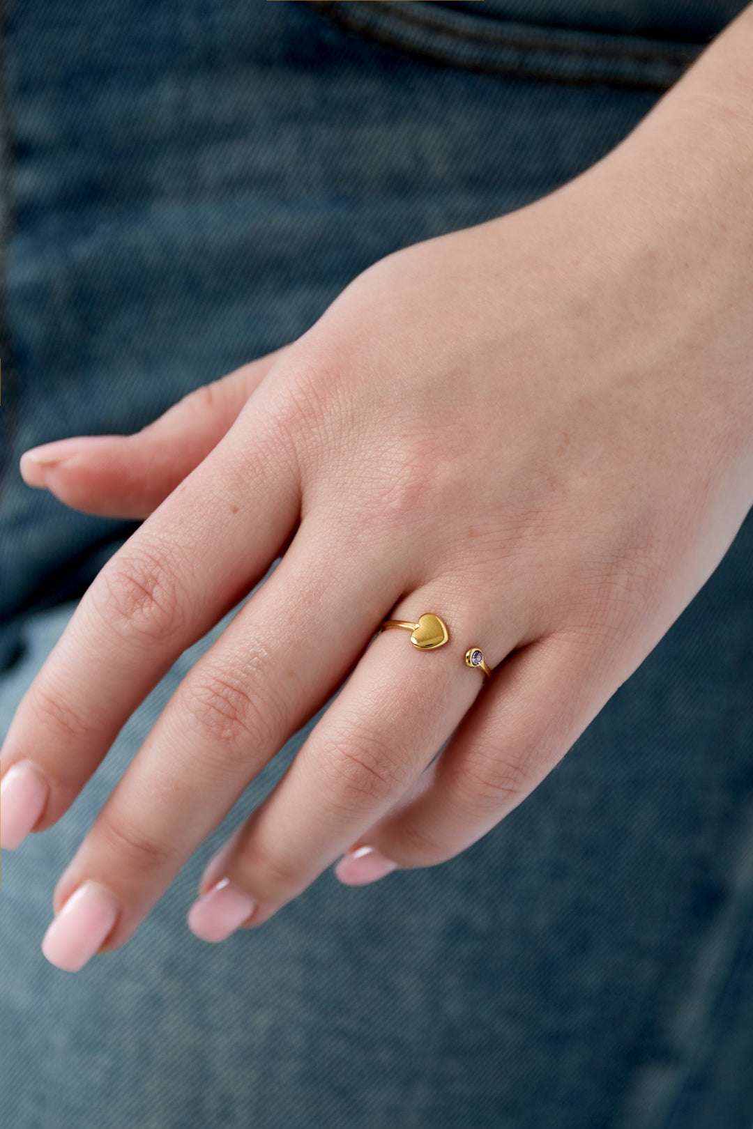 Birthstone ring - goud