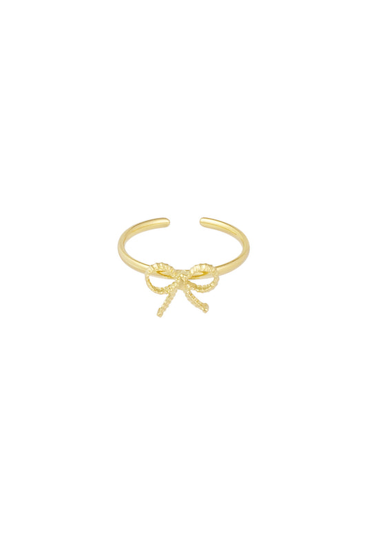 Cute Bow ring - goud
