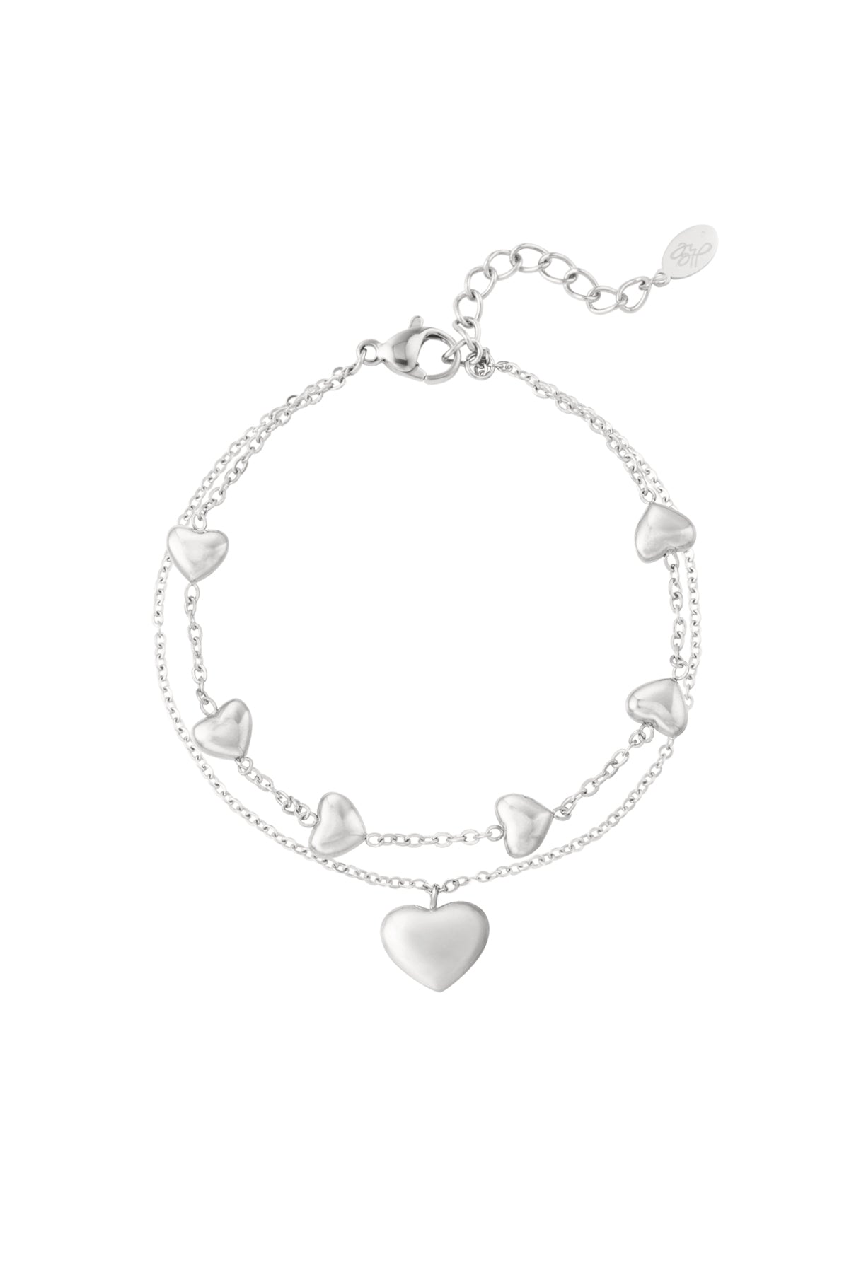 Double heart - armband