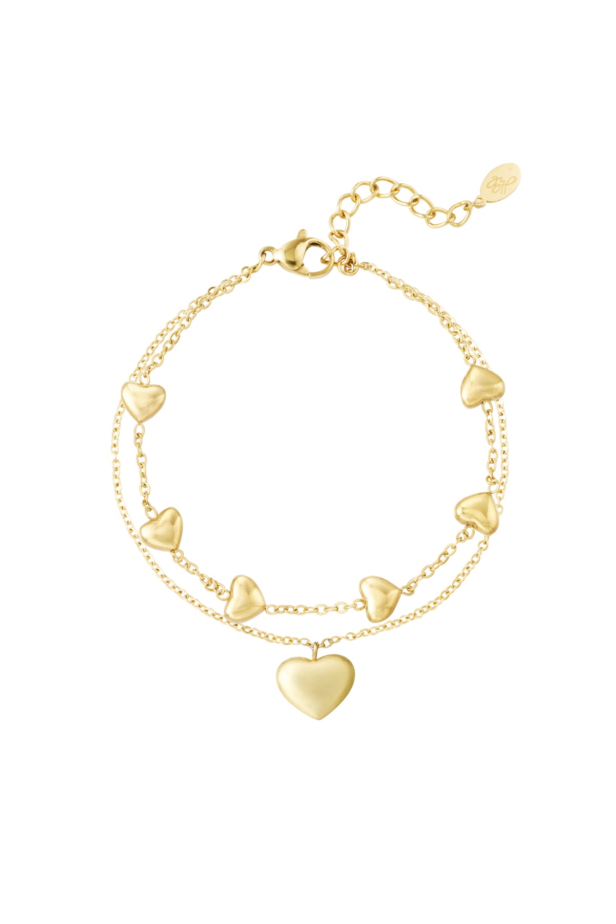 Double heart - armband