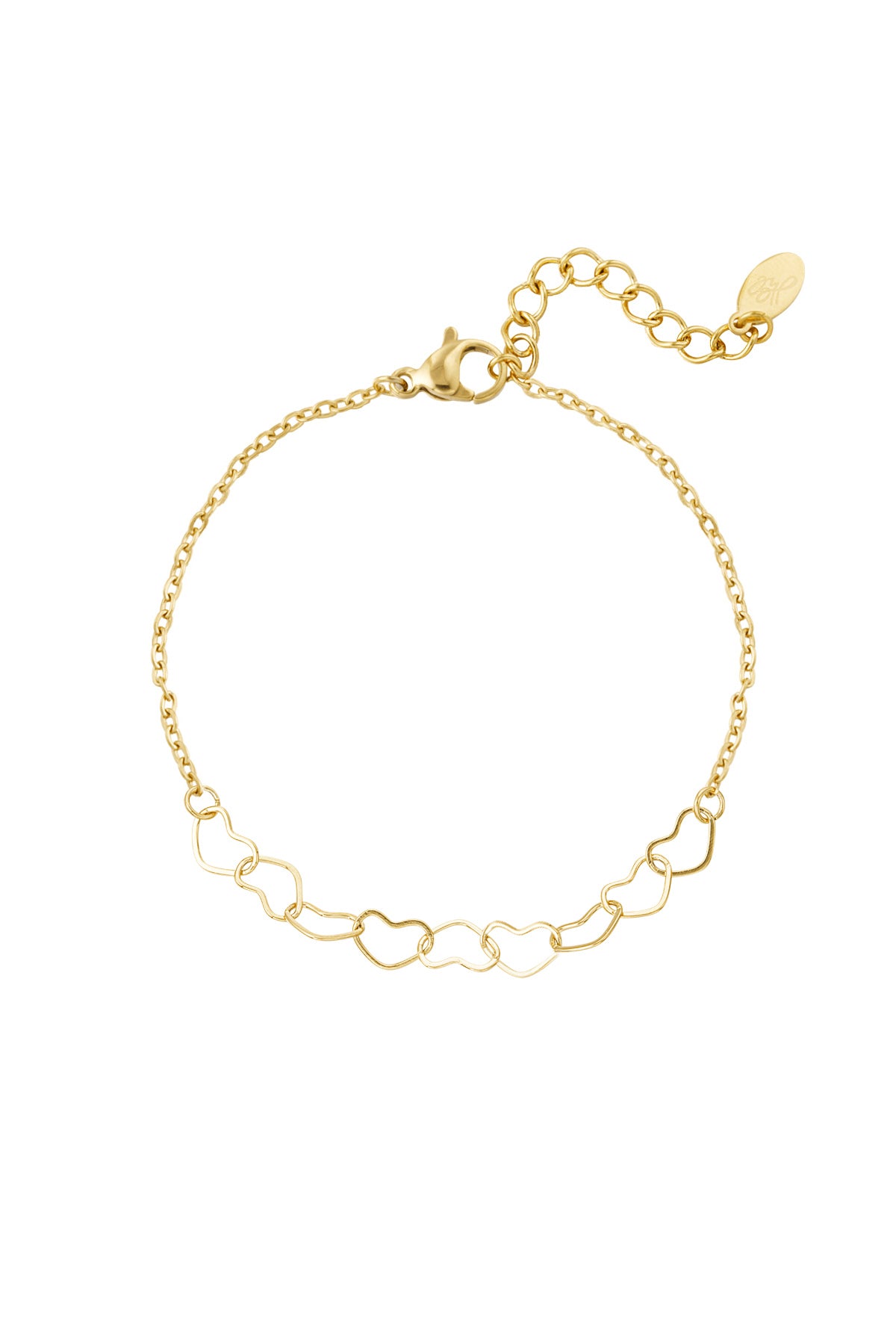Linked hearts - armband