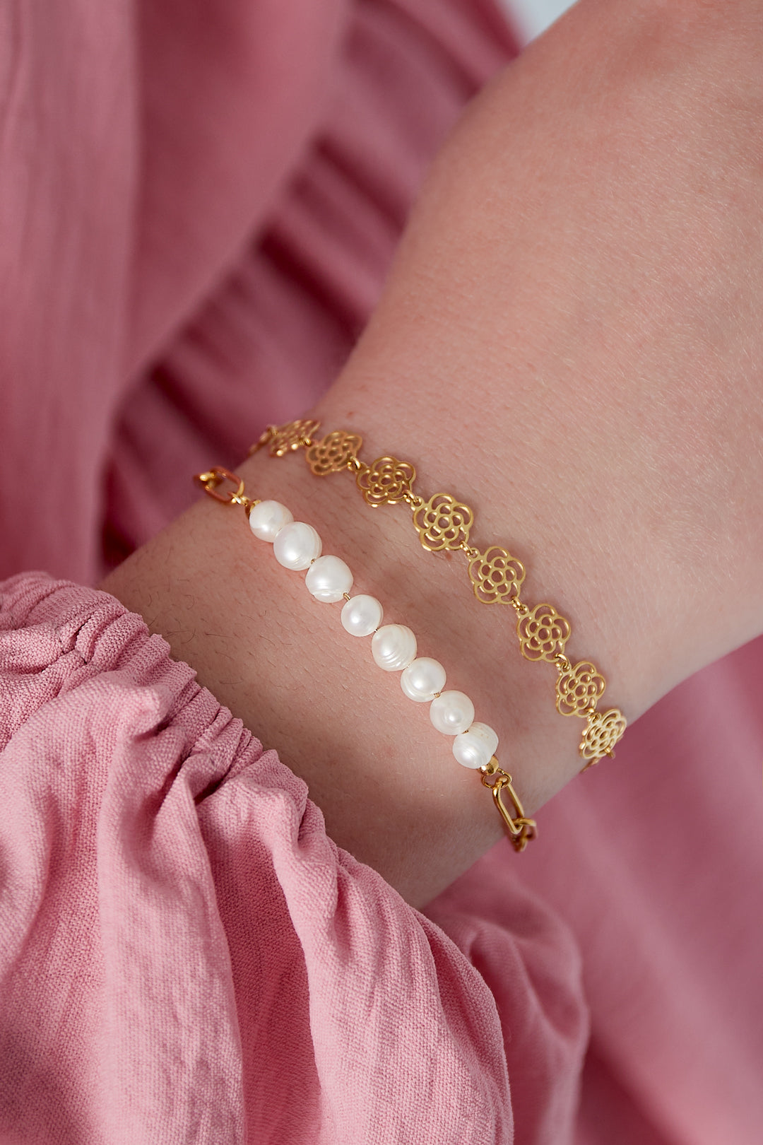 Rose armband - goud