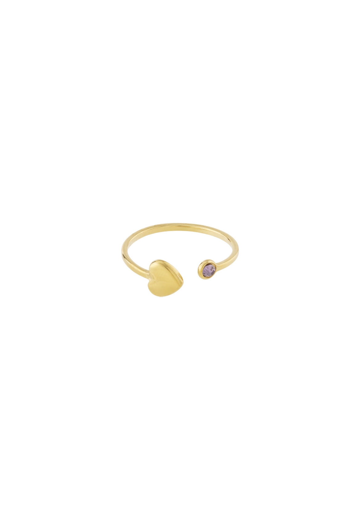 Birthstone ring - goud