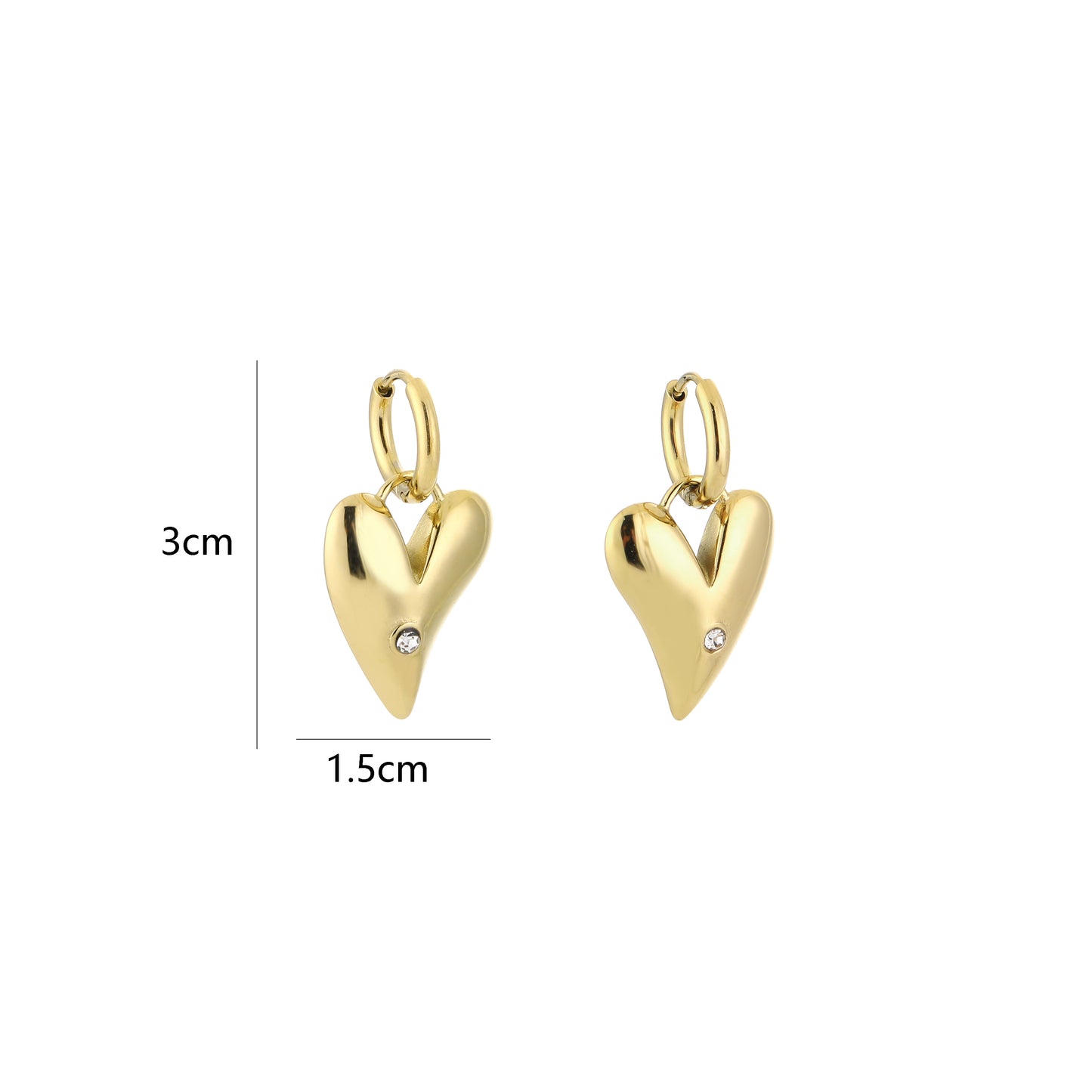 Classy oorbellen - goud
