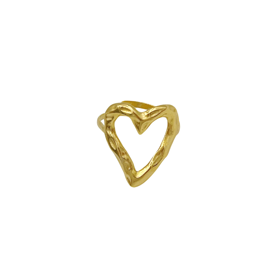 Heart ring - goud