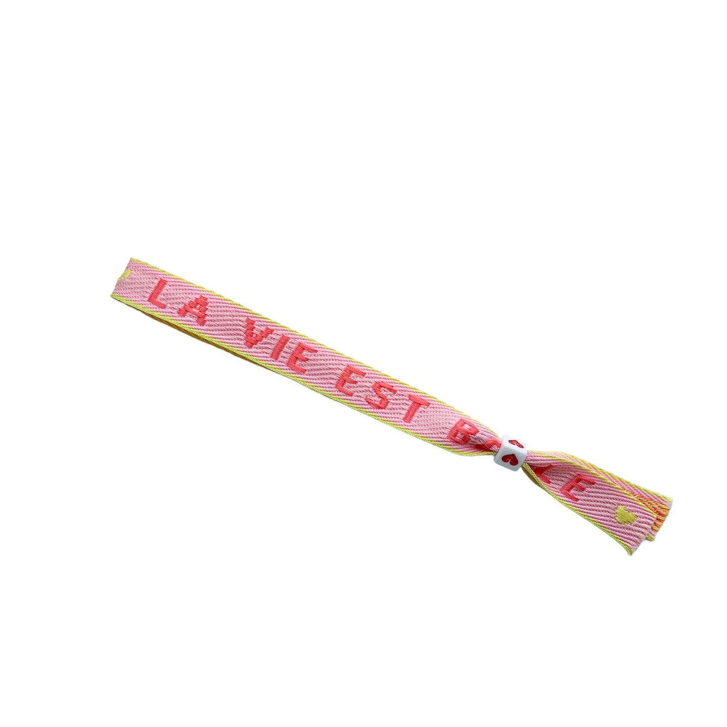 la vie est belle, lint armbandje