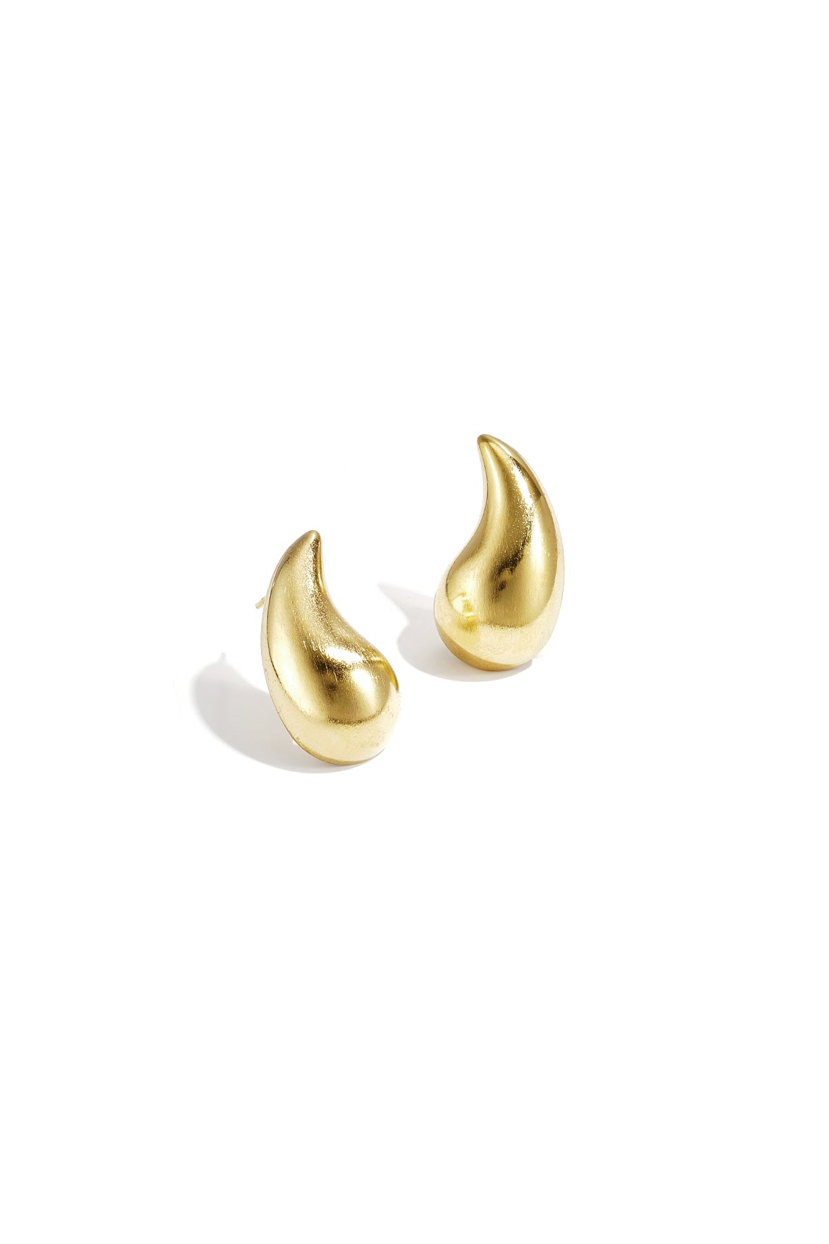 Teardrop oorbellen - goud