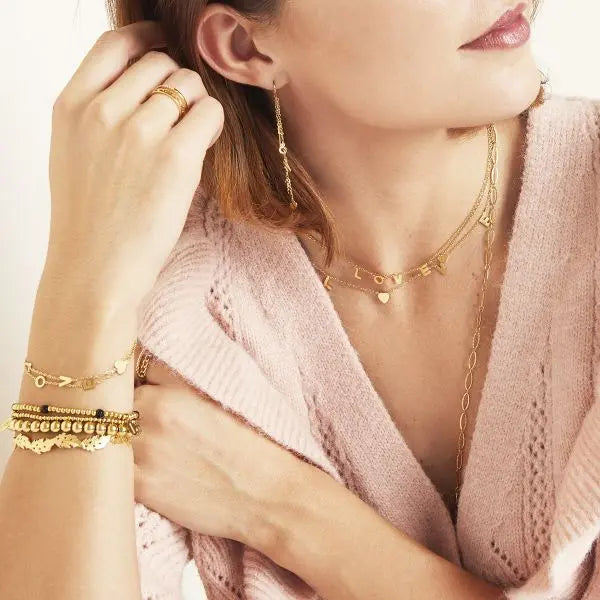 I love u ketting - goud