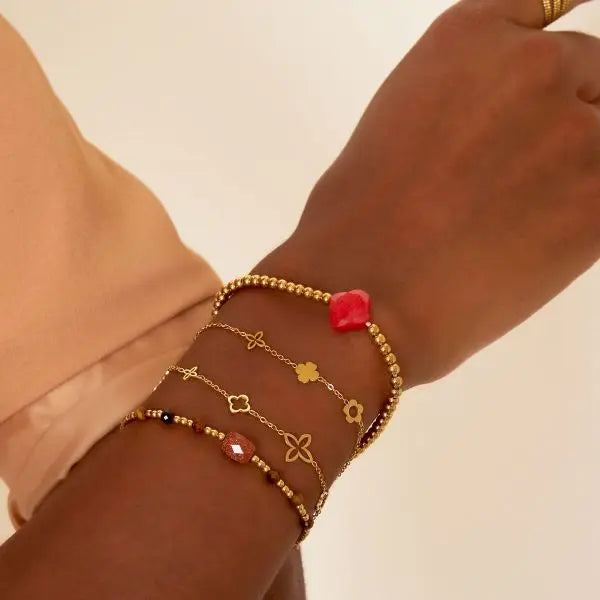 lilly armband - zilver