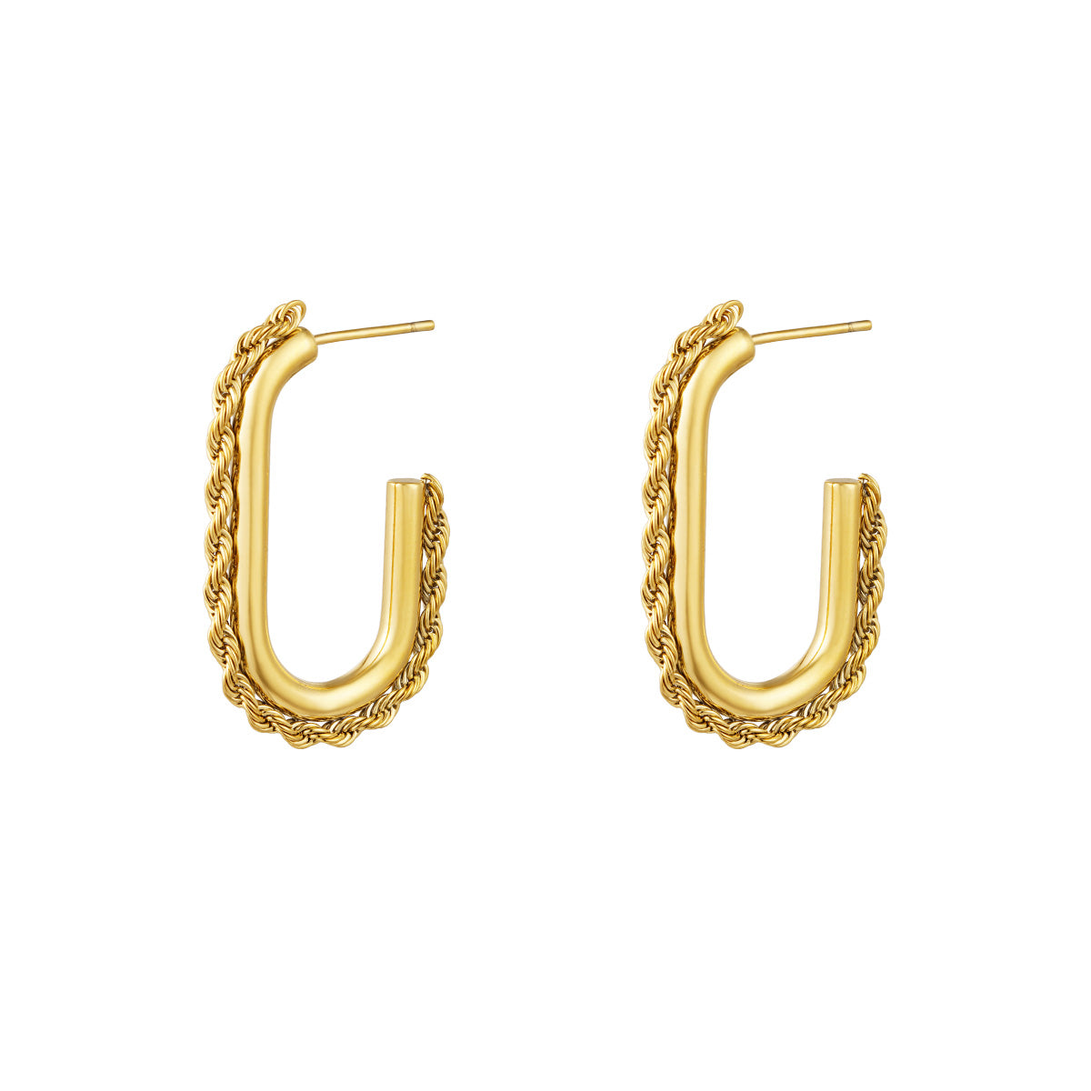 Danique oorbellen - goud