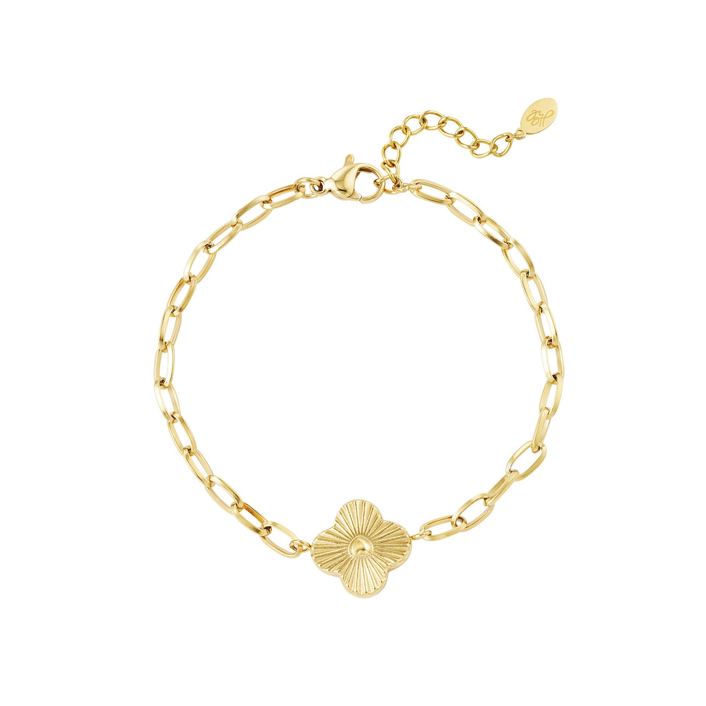 Flower armband - goud