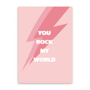 You rock my world - kaartje
