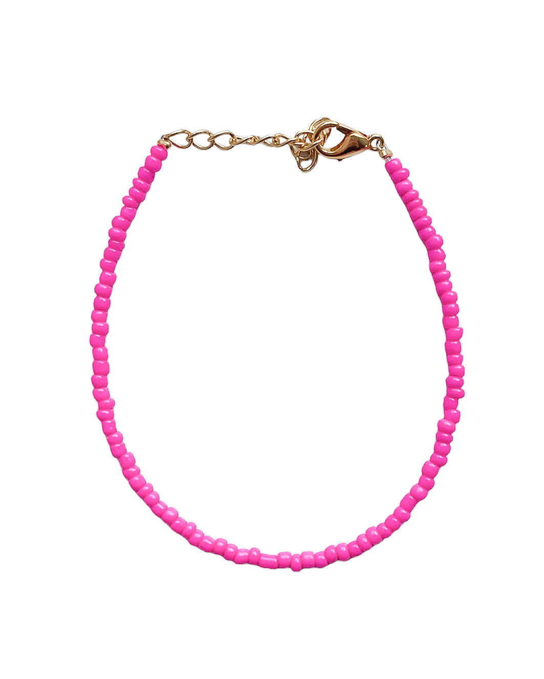 fel roze kralen armbandje
