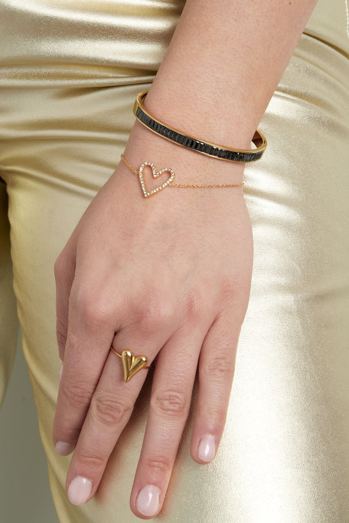 Heartbreaker armband - goud