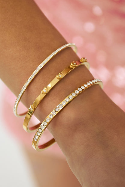 Iris bangle armband - goud
