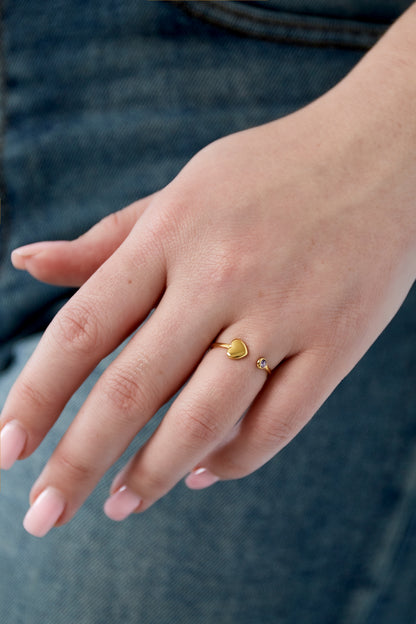 Birthstone ring - goud