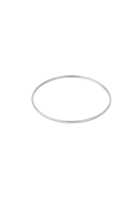 Mini studs bangle armband - zilver