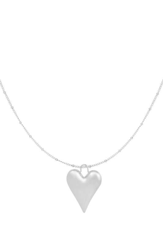 Heart of gold ketting - zilver