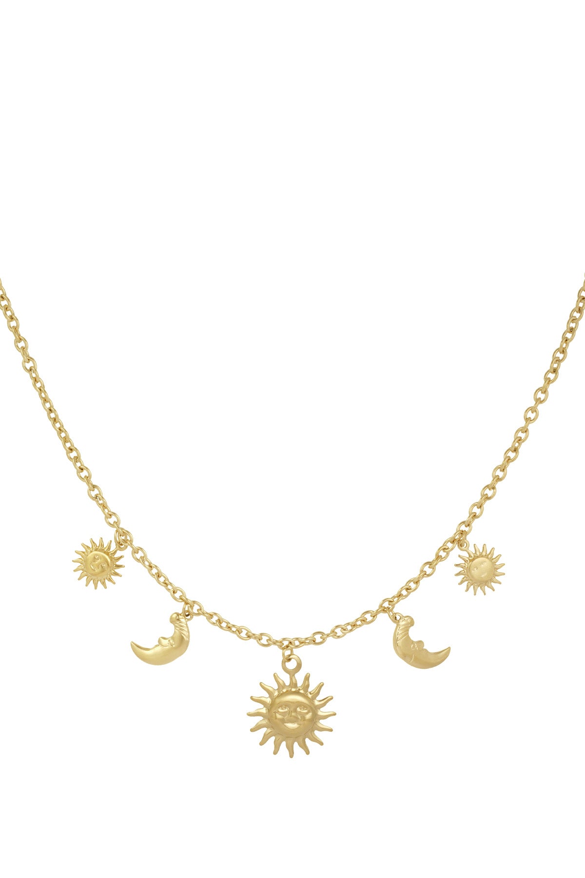 Day and Night ketting - goud