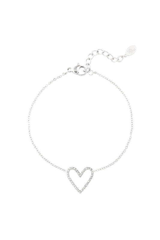 Heartbreaker armband - zilver