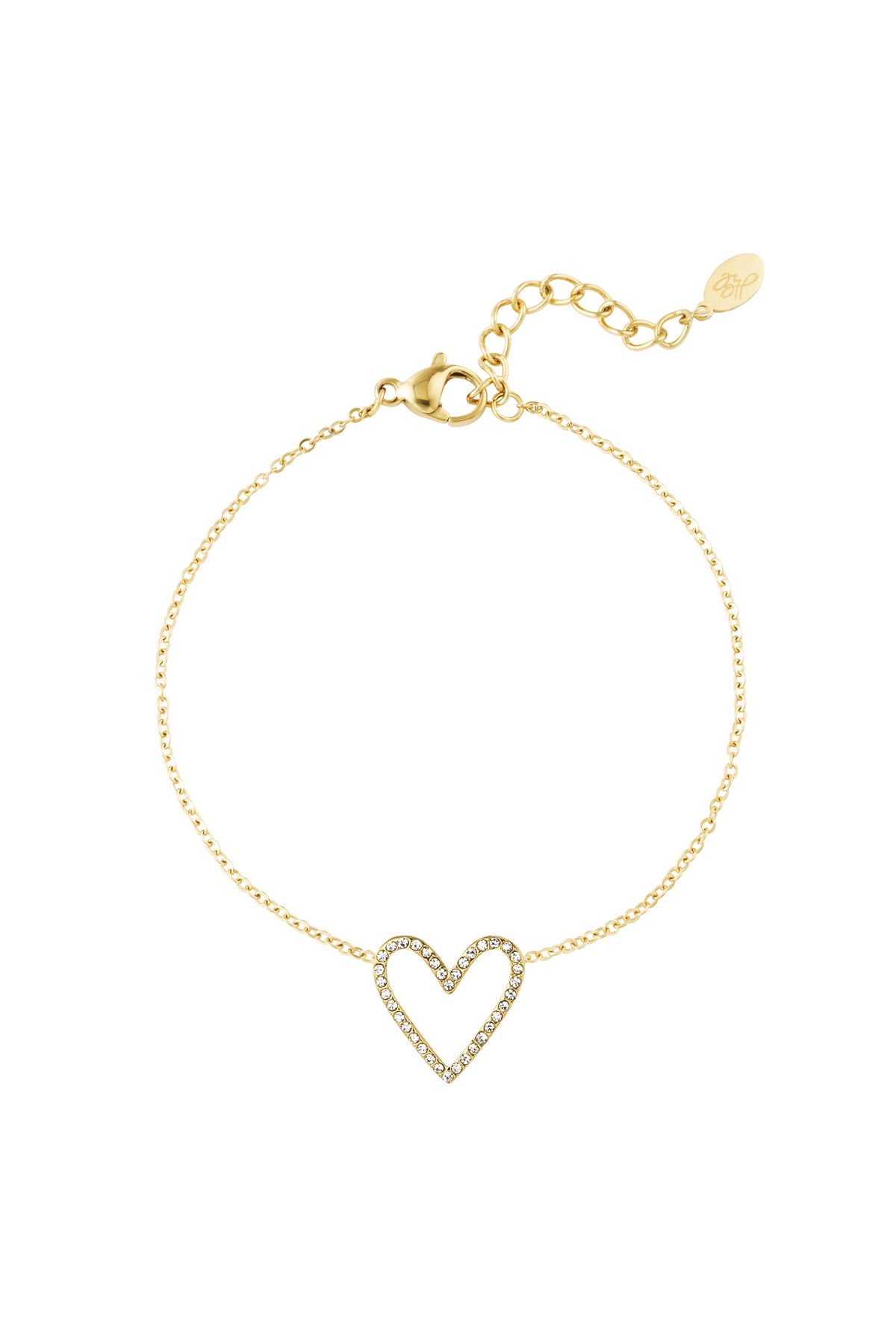 Heartbreaker armband - goud