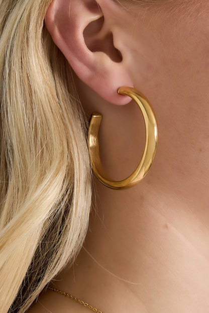 Violet oorbellen - goud