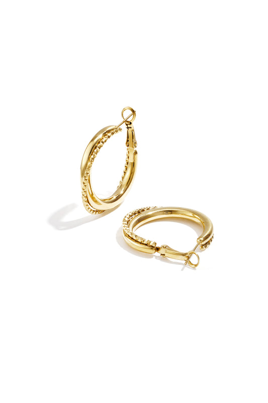 Nina oorbellen - goud