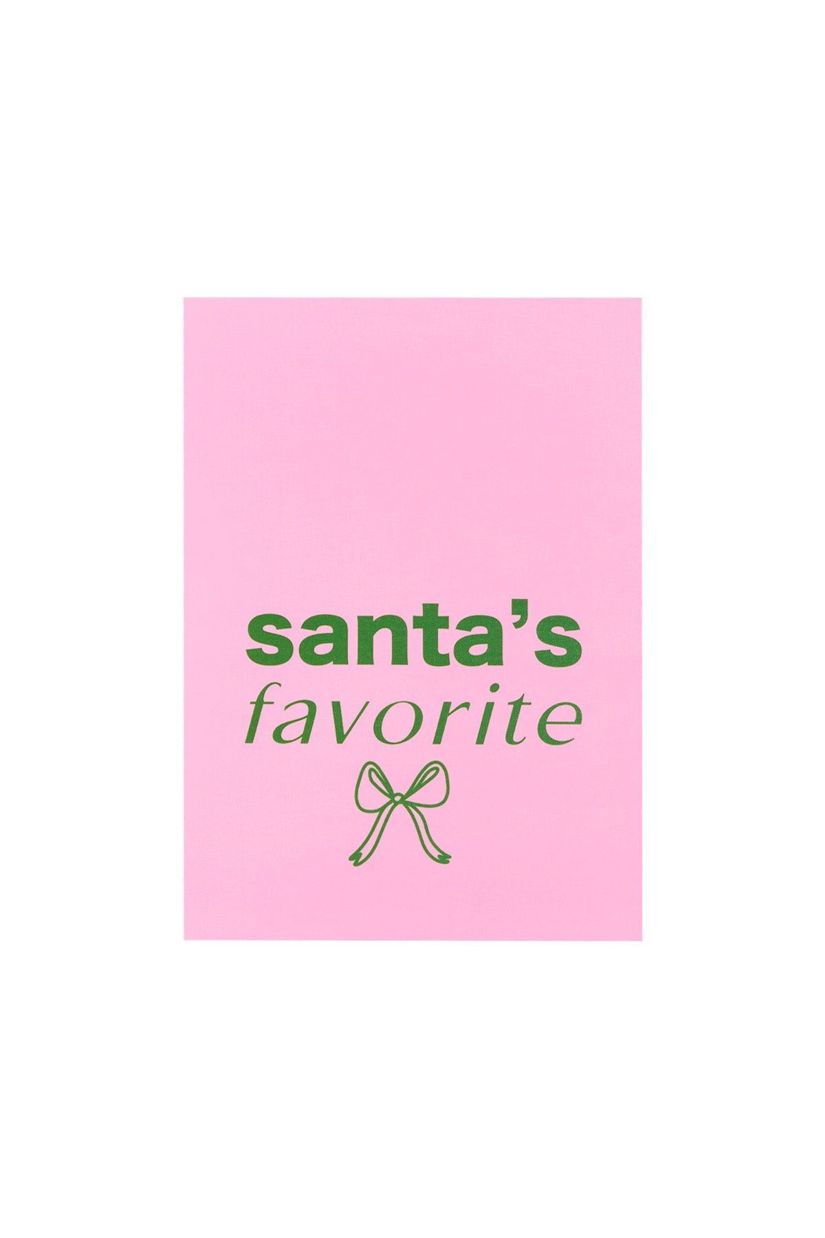 Santa's Favorite - kaartje