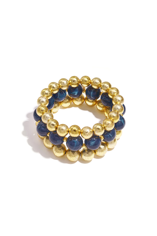 Kralen armbanden set - goud