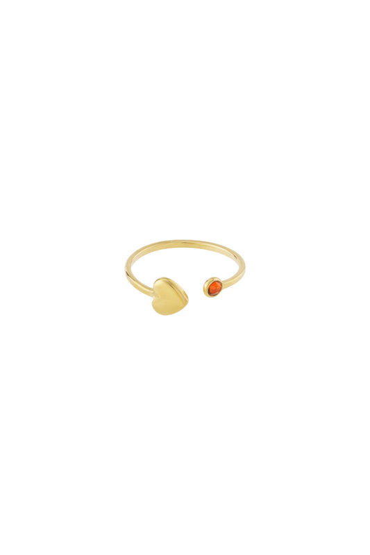 Birthstone ring - goud