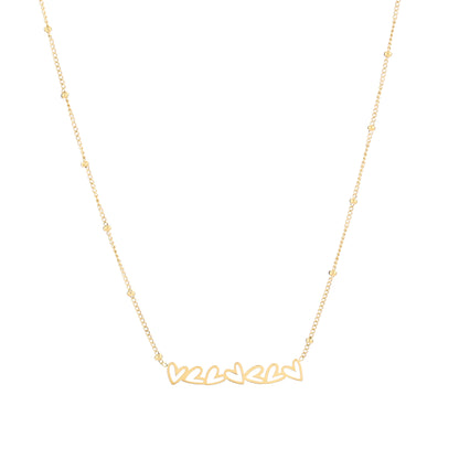 Falling in love ketting - goud