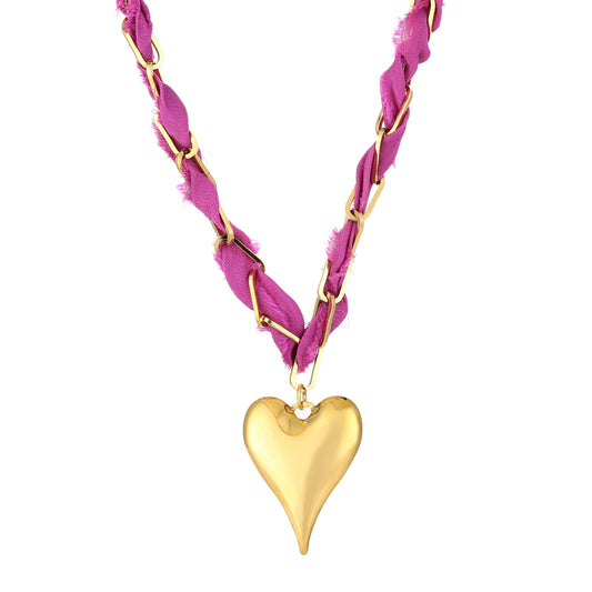 Violette ketting - goud