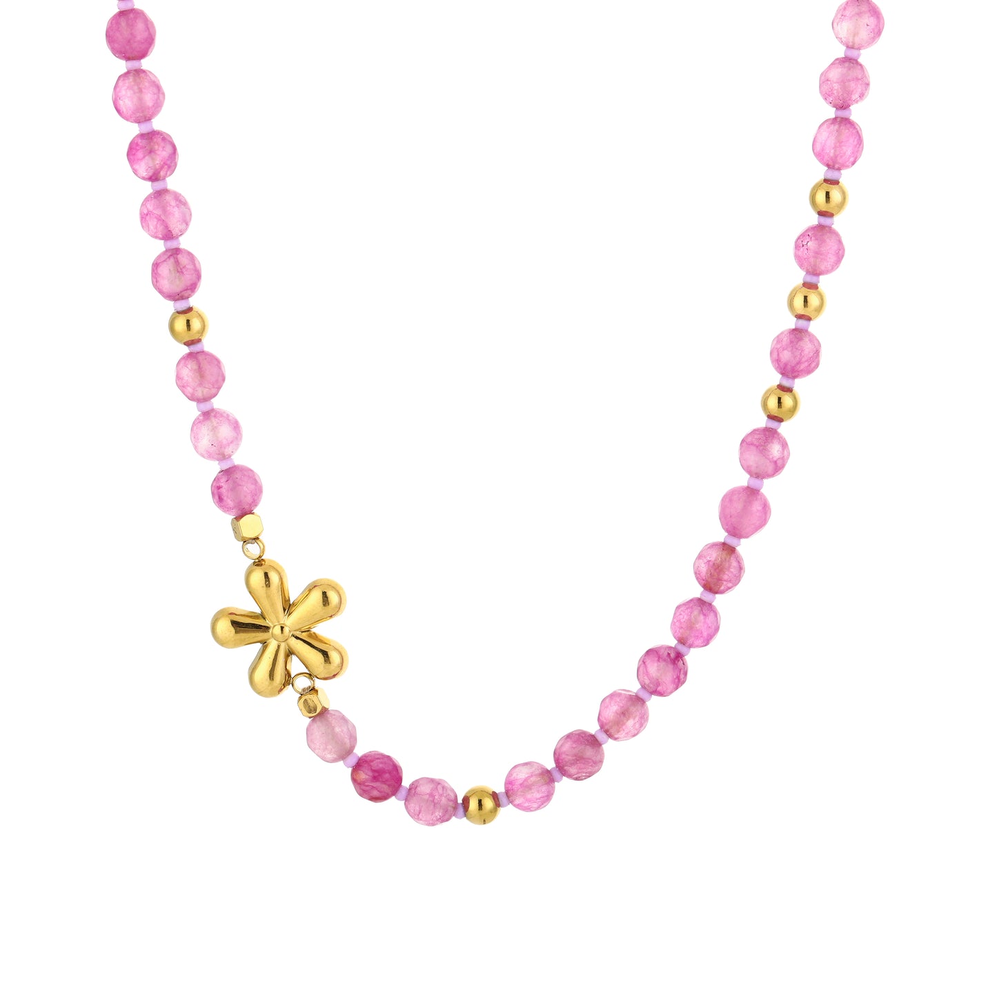Floral ketting - goud