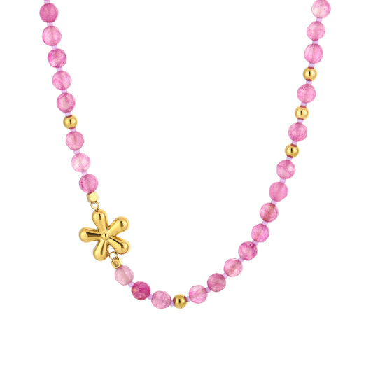 Floral ketting - goud