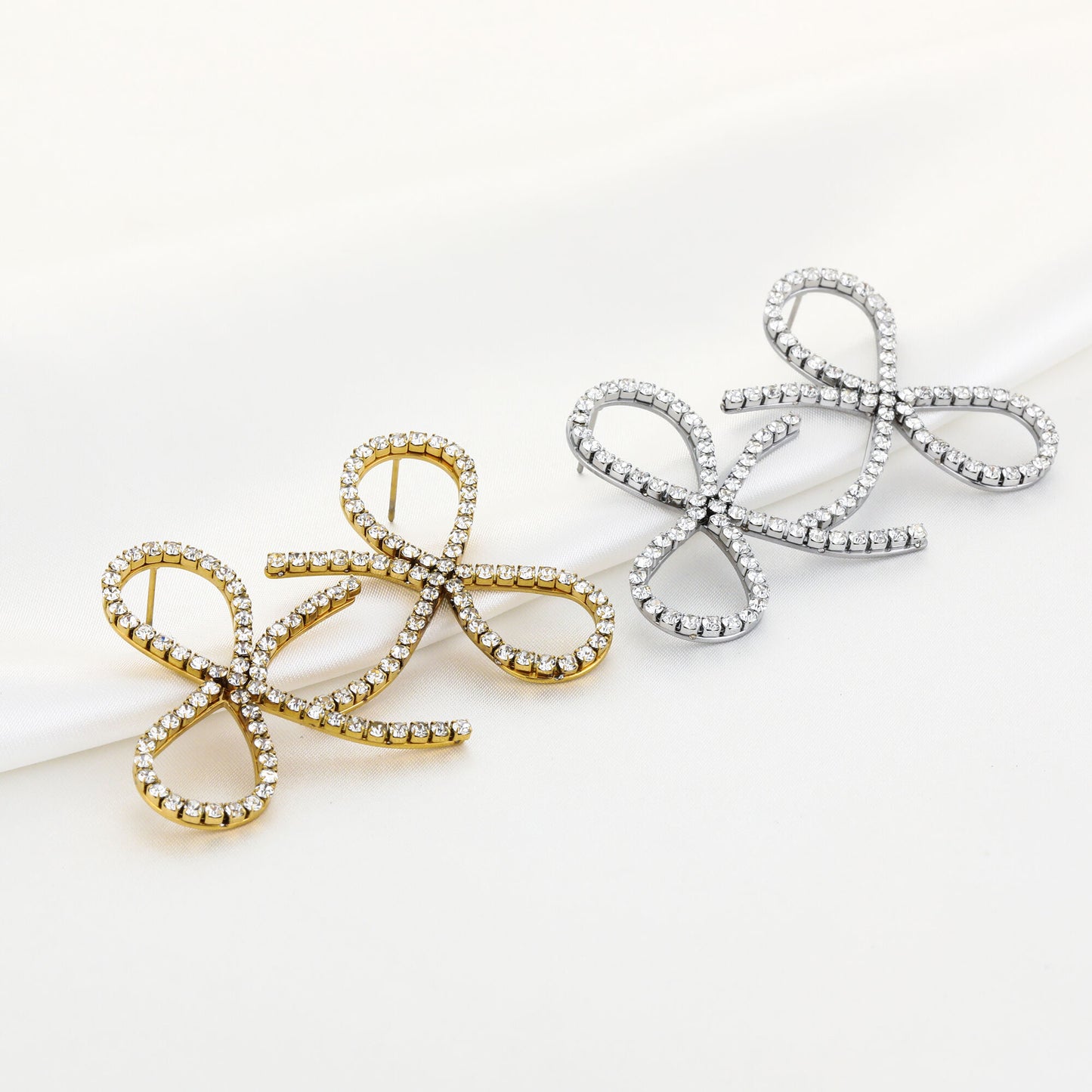 Felien oorbellen - zilver