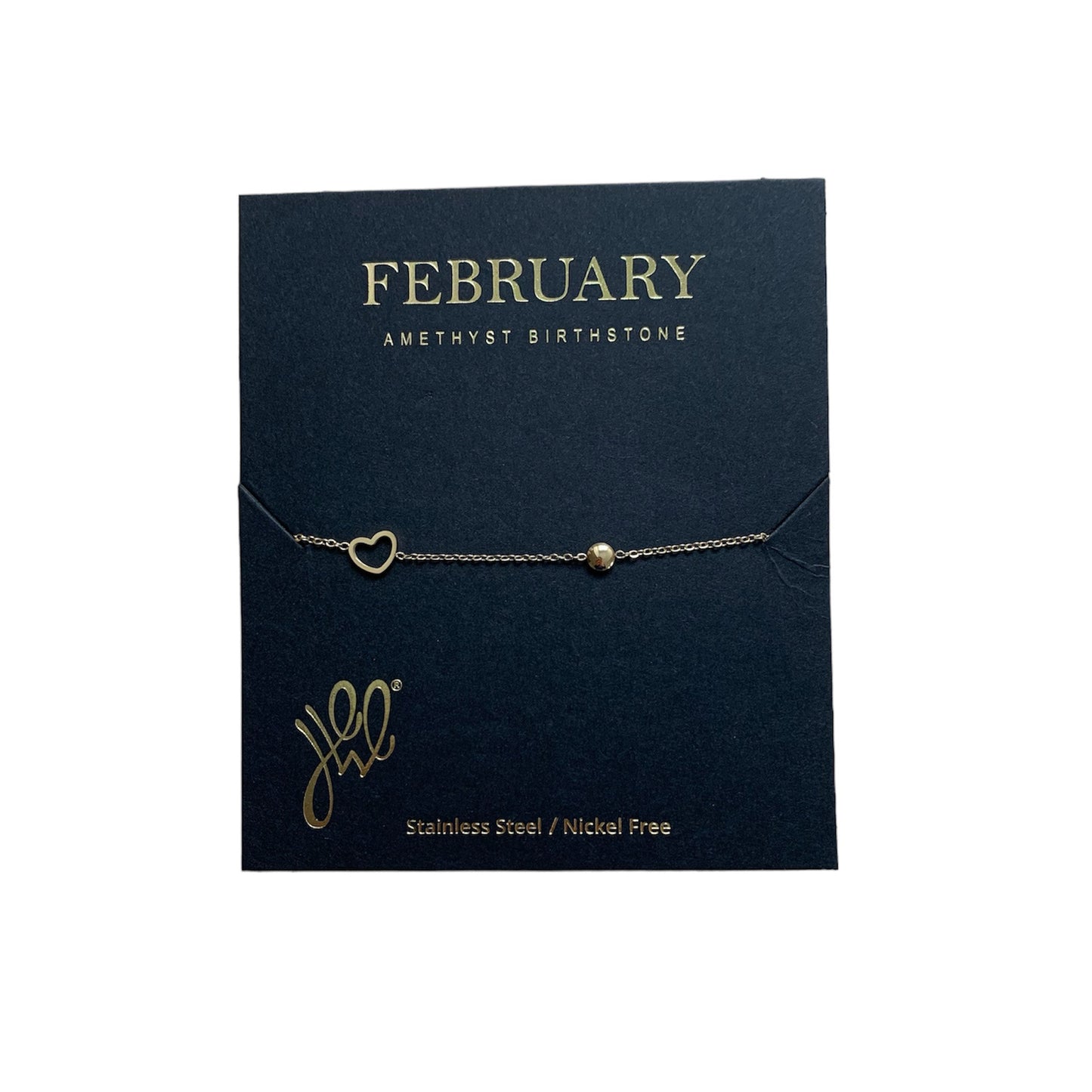 Birthstone armband - February