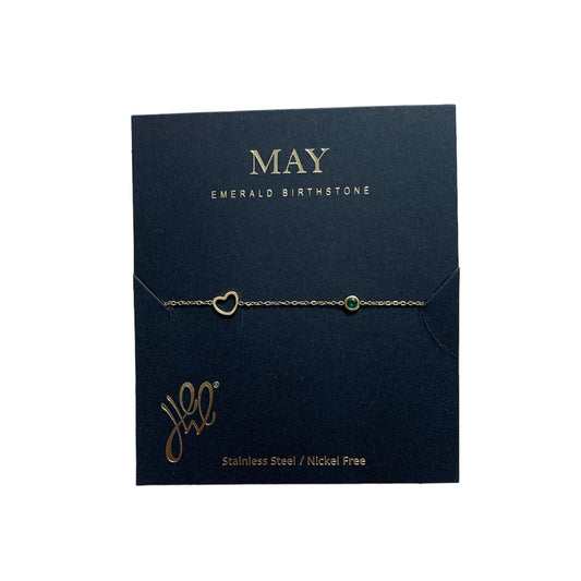 Birthstone armband - May