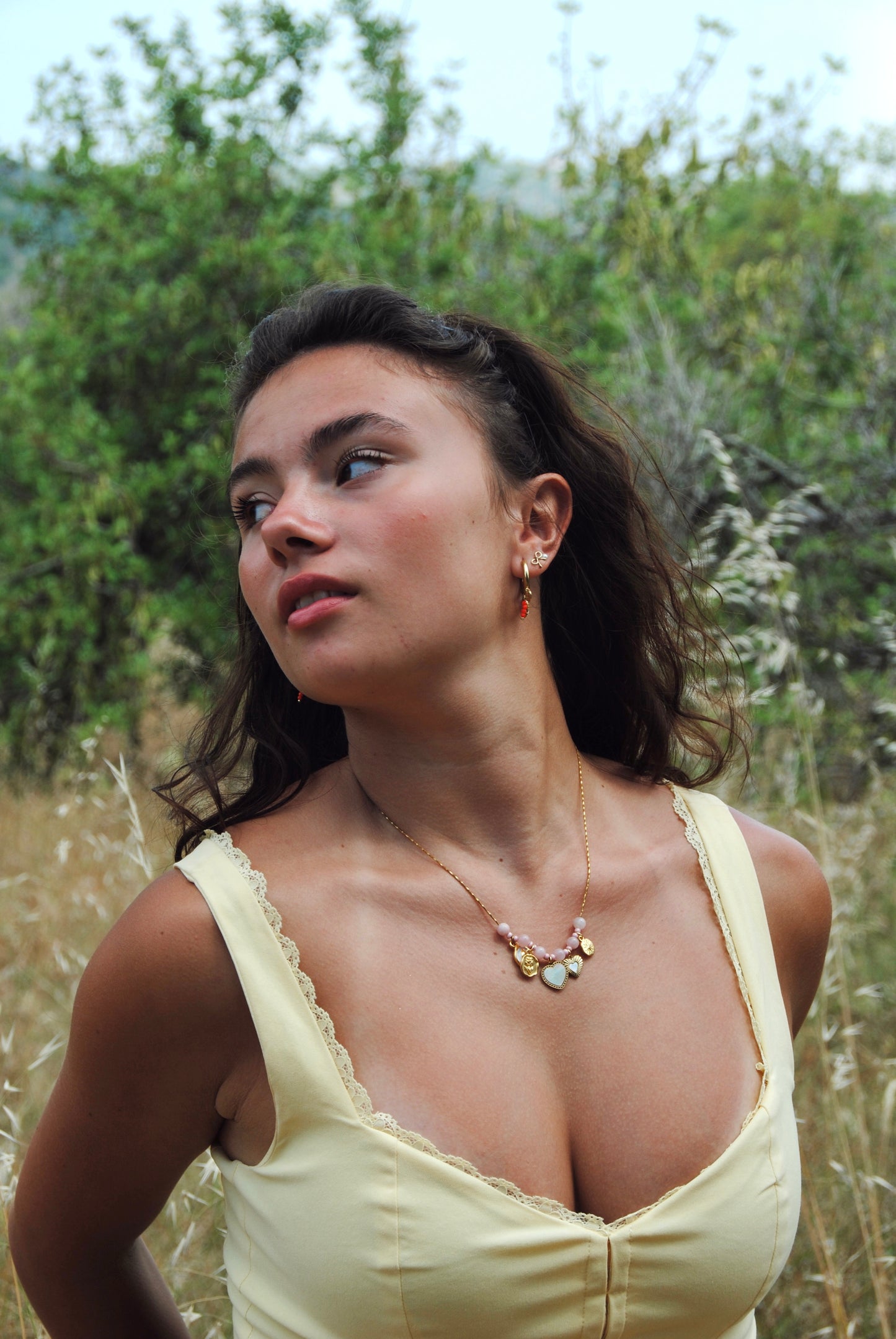 Dahlia ketting - goud