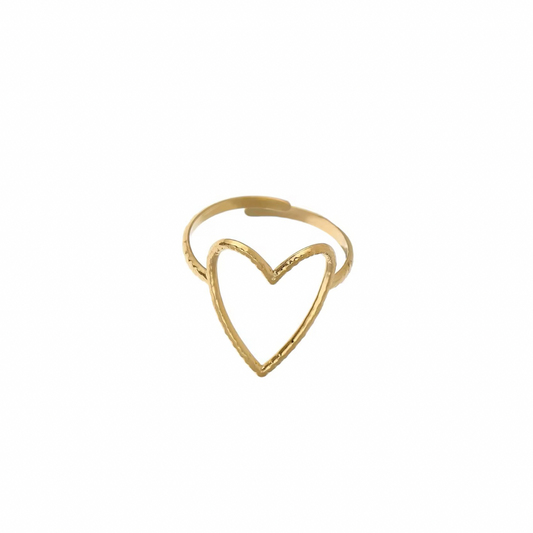 Open your heart ring - goud