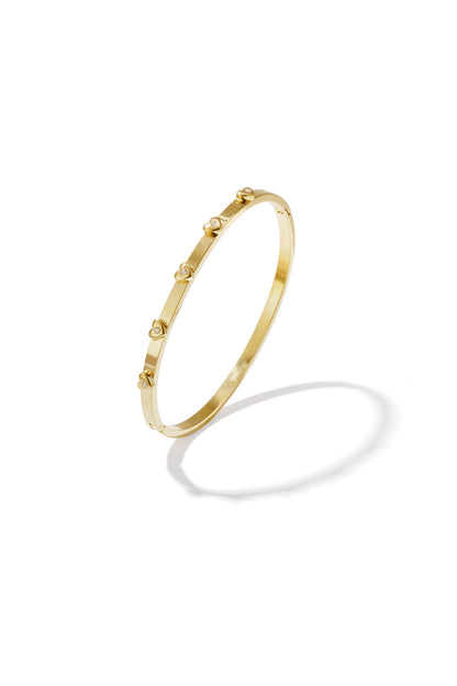 Iris bangle armband - goud