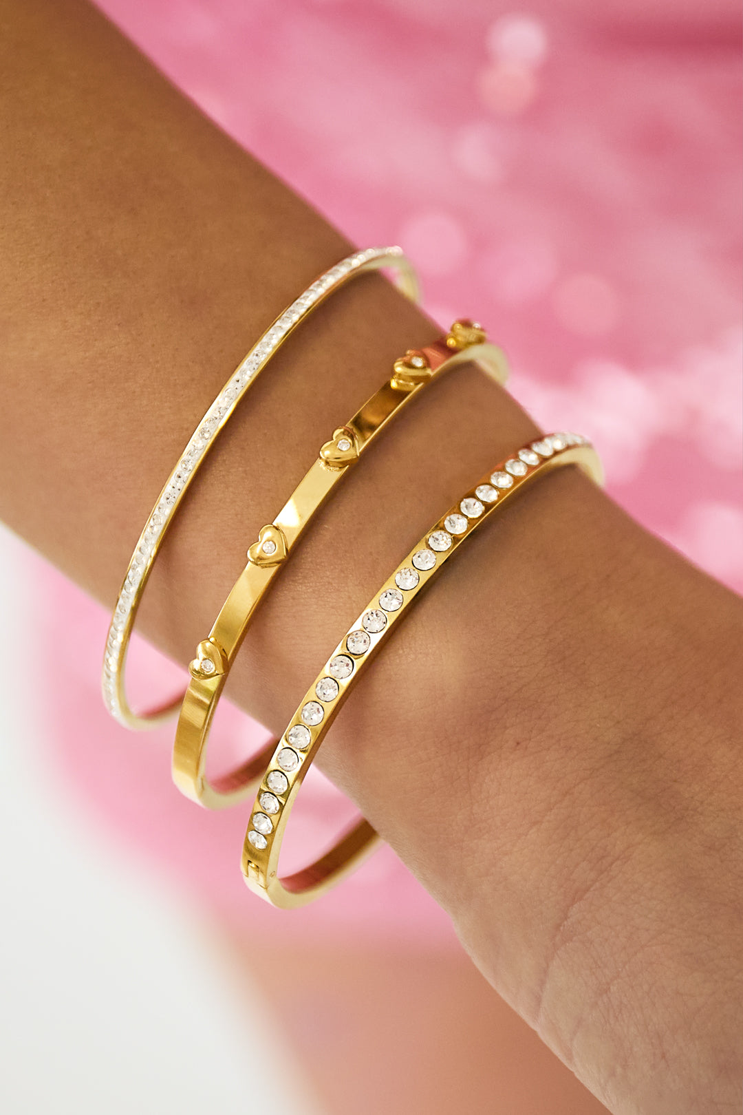Nona bangle armband - goud