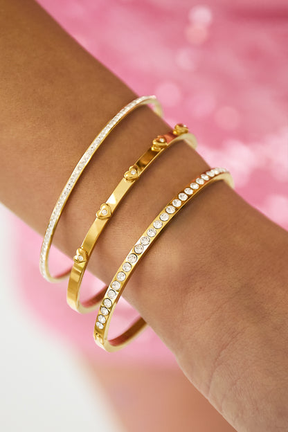 Nona bangle armband - goud
