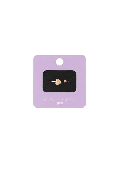 Birthstone ring - goud