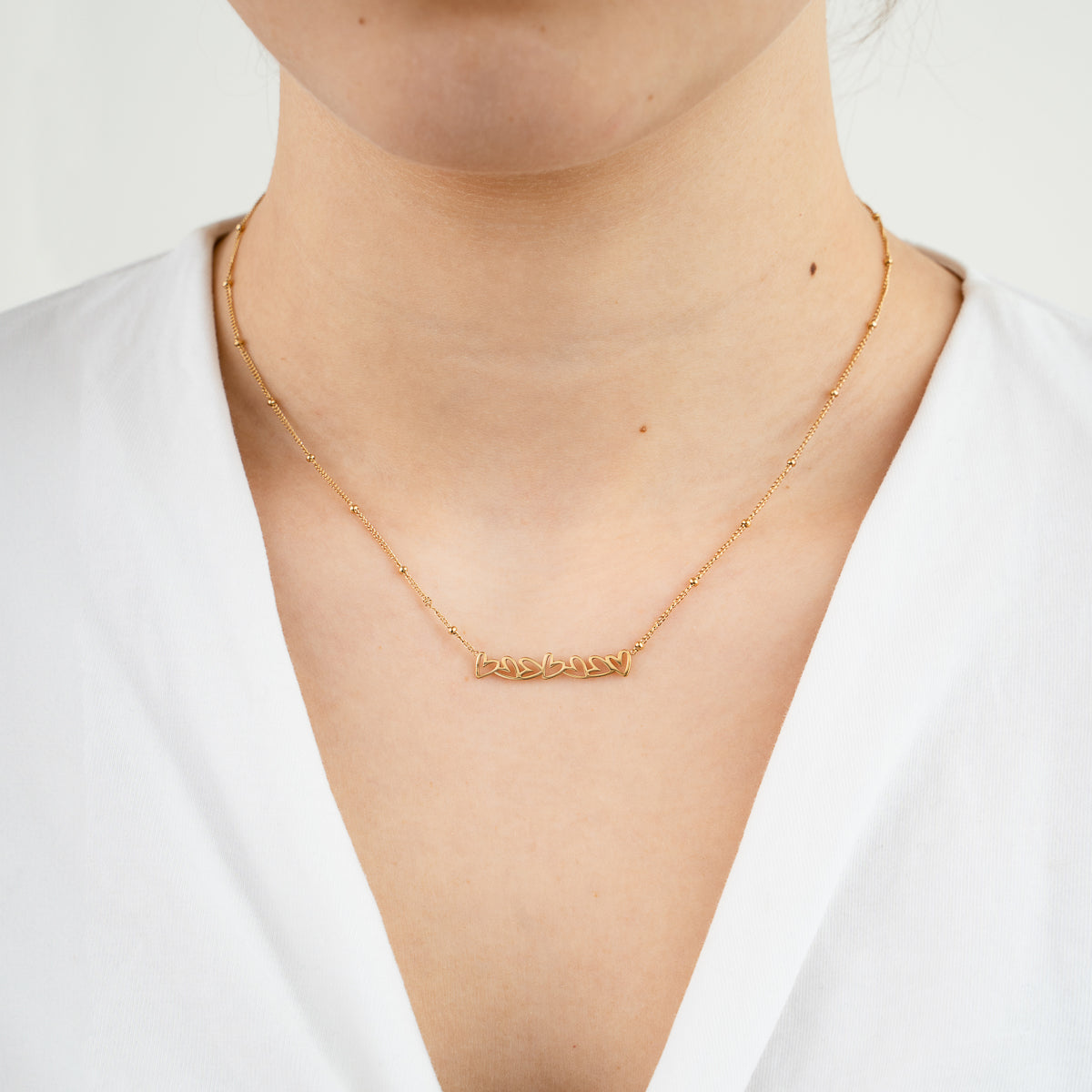 Falling in love ketting - goud