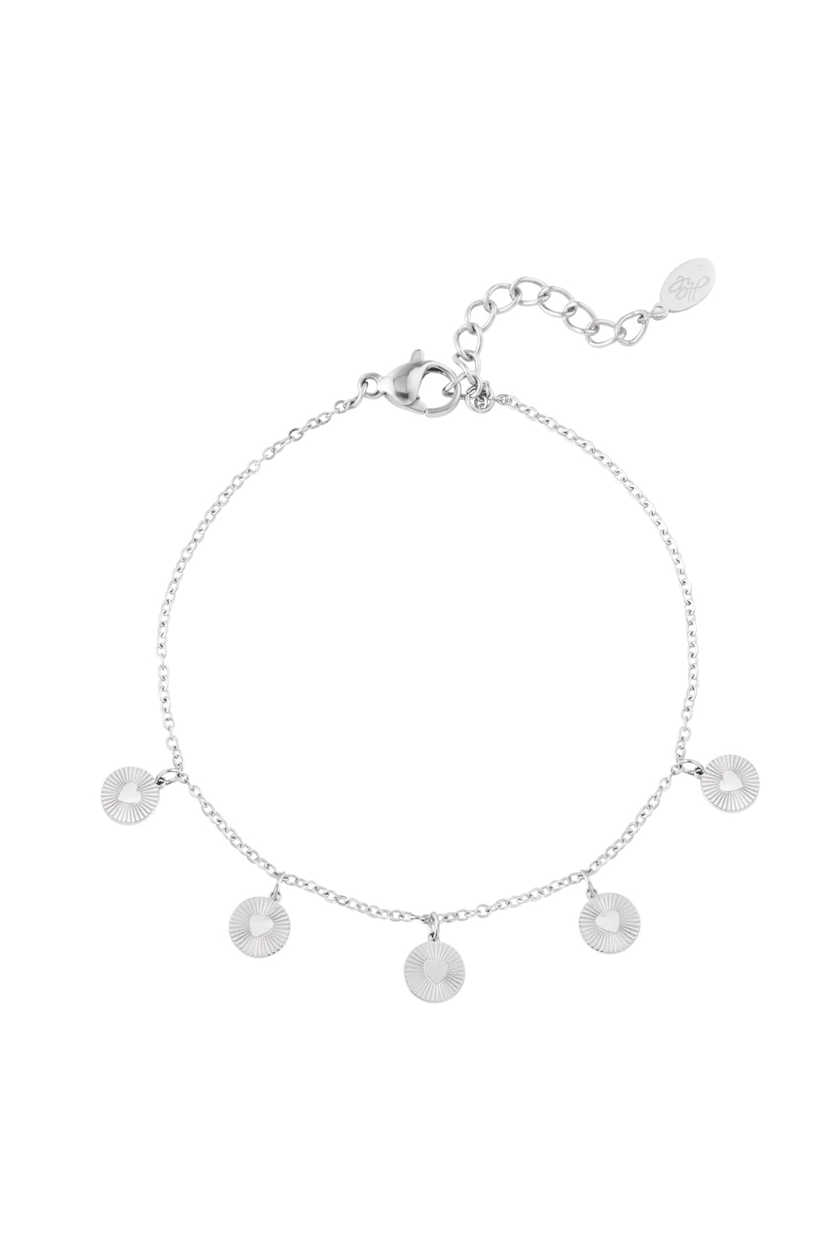 Locked in love armband - zilver